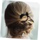 2Pcs Black Round Inner Toothed Hair Clip Fish Tail Clip Ponytail Holder Strong Tension Hair Claw for Secure Styling and Comfortable Hold