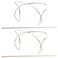 FRCOLOR 2pcs Curved Metal Hairpin Hair Accessories - Hair Clips for Women, Hair Bun Holder, Hair Cuffs, Gold Cage Clips