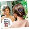 4Pcs Leather Hair Barrette and Stick Stylish Hair Accessories for Women Durable Leather Hair Holders and Clips for Ponytails and Buns