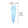 40 Counts Blue Color Metal Snap Hair Clips 2 Inch Barrettes for Women Accessories
