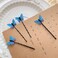 24 Pcs Blue Butterfly Hair Clips Mini Bangs Clips Non-Slip Hair Clips Barrette Clip Hair Accessories for Girls and Women