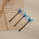 24 Pcs Blue Butterfly Hair Clips Mini Bangs Clips Non-Slip Hair Clips Barrette Clip Hair Accessories for Girls and Women