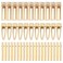 60PCS Hair Clips for Silicone Resin Molds, DIY Hair Bow Clips Pearl Hairpin Hair Accessories for Girls and Women (Golden)