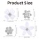 24Pcs Mini White Flower Hair Clips - Cute Small Flower Clips for Hair with Rhinestone Flower Clip Sweet Bridal Hair Clips Hair Barrettes Decorative Wedding Hair Pins Hair Accessories for women girls