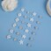 24Pcs Mini White Flower Hair Clips - Cute Small Flower Clips for Hair with Rhinestone Flower Clip Sweet Bridal Hair Clips Hair Barrettes Decorative Wedding Hair Pins Hair Accessories for women girls