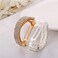 2Pcs Fashion Rhinestone Hair Clip Ponytail Holder Sparkly Semicircle Metal Spring Hair Clips Barrette Accessories for Women Girls Hair Jewelry