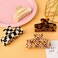 Magicsky 4PCS Hair Claw Clips, Acrylic Banana Barrettes Butterfly French Jaw Clip, Big Hair Clip Hairclips for Thick Thin Hair- Styling Accessories for Women Girls, Large Checkerboard, Leopard, White