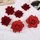 6Pcs Flower Hair Clips for Women, Artificial Rose Hair Clip Flamenco Dancer Flower Clips for Hair Mexican Hair Flowers Red Rose Flower Brooch Hairpin Hair Accessories for Wedding Party