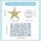 4Pcs Starfish Hair Clips - TEBIEKOY Mermaid Hair Clip and Body Glitter Face Glitter Set Mermaid Costume Women Mermaid Hair Accessories for Women Girls Adult