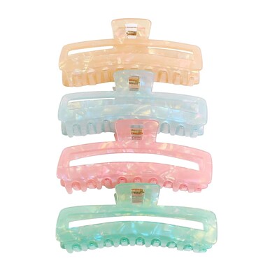 Jayongnee Nonslip French Large Hair Clips for Women Girls, Strong Hold Hair Jaw Clamps for Thin/Medium Thick Hair