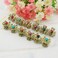 12PCS Women Lady Vintage Metal Mini Jaw Clip Rhinestone No-Slip Hair Claw Small Bang Jaw Clip Hair Clamp Hair Grip Hair Pin (E#)
