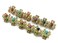 12PCS Women Lady Vintage Metal Mini Jaw Clip Rhinestone No-Slip Hair Claw Small Bang Jaw Clip Hair Clamp Hair Grip Hair Pin (E#)