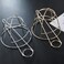 French Hair Bun Cover Cap Holder Creative Hair Cuff Hair Stick Hair Pin Bowl-shaped Hollow Hair Clip Bun Holder Bun Cage for Women Hair Updo (Silver)