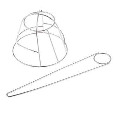 French Hair Bun Cover Cap Holder Creative Hair Cuff Hair Stick Hair Pin Bowl-shaped Hollow Hair Clip Bun Holder Bun Cage for Women Hair Updo (Silver)