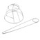 French Hair Bun Cover Cap Holder Creative Hair Cuff Hair Stick Hair Pin Bowl-shaped Hollow Hair Clip Bun Holder Bun Cage for Women Hair Updo (Silver)