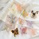 Elegant Butterfly Hair Claw Clip Jaw Clip Resin Hair Clip Hair Clamp Marble Pattern Hairpin Hair Accessories for Women Lady (White)