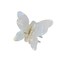 Elegant Butterfly Hair Claw Clip Jaw Clip Resin Hair Clip Hair Clamp Marble Pattern Hairpin Hair Accessories for Women Lady (White)