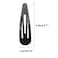 20 Pieces Black Color 2.7'' Big Size No Slip Metal Snap Hair Clips Women Barrettes Large Hair Pins
