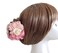 Fodattm 2PCS Women Flower Hair Clips Hair Claw Elegant Beauty Ribbon Jaw Clip Headwear Hair Jewelry (Pink/Purple)