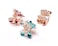 6 PCS Women Lady Alloy Rhinestone No-Slip Mini Hair Claw Small Bang Jaw Clip Hair Clamp Hair Grip Hair Pin (B#)