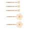 Fodattm 10PCS Fashion Flower Bobby Pin Hair Clips Wedding Bride Metal Hair Pins Side Clip for Women Lady (White)