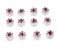 24 Pcs Bridal Wedding Rhinstone Spiral Twist Screw Hair Pins Rose Flower Hair Clips Spiral Bobby Pins Hair Bun Styling Tool Hair Accessories (Pink)