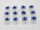 24 Pcs Bridal Wedding Rhinstone Spiral Twist Screw Hair Pins Rose Flower Hair Clips Spiral Bobby Pins Hair Bun Styling Tool Hair Accessories (Blue)