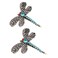 2PCS Vintage Rhinestone Hair Clips Hollow Dragonfly Graphics Hairpin Side Clip Alloy Barrettes Bobby Pin Hair Accessories Women Lady &hellip;