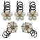 5PCS Imitation Pearl Spiral Twist Screw Hair Pins Rhinestone Flower Hair Clips Spiral Bobby Pins Hair Bun Styling Tool Hair Accessories for Women Lady (D#)