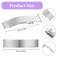 2Pcs French Silver Hair Clips, Metal Hair Barrettes for Women Minimalist Square Hair Pins Non-Slip Ponytail Holder Hair Clip for Thin Thick Fine Hair Wedding Accessories for Women Girls (Silver)