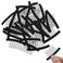 30PCS Wig Clips, 7-teeth Metal Wig Combs Steel Teeth with Cloth for Making Wig Caps Wig Accessories Tools to Secure Wig Hairpiece Caps
