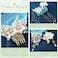 Chinese Hanfu Flower Hairpin Set, 5 PCS Floral Retro Chinese Tassel Headpiece Traditional Chinese Hanfu Brides Hair Accessories for Hairstyle Daily Wear Party Banquets Dating Weddings(Camellia)