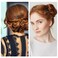 6 Pcs Metal Hair Fork Clip, U Shape 4 Prong Updo French Styling Side Twist Pins, Hair Buns Accessories for Women Formal Casual Occasions Daily Wear Weddings Parties Banquets