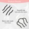 6 Pcs Metal Hair Fork Clip, U Shape 4 Prong Updo French Styling Side Twist Pins, Hair Buns Accessories for Women Formal Casual Occasions Daily Wear Weddings Parties Banquets