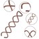 Molain 20PC Spiral Hair Pins, Twist Hair Pins Corkscrew Hair Pins Spin Pins Non-Scratch Round Clip Twist Screw Hair Pin for Women Hair Style DIY (Brown)