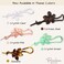 Parcelona French Twist n Clip Flower, Bow and Chain 4" Celluloid Metal Free Hair Barrette Clips Non Slip Women Hair Accessories Hair Clip for Girls, Made in France(Crystal Clear)