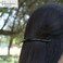 Parcelona French Skinny Rounded Tortoise Shell Brown and Black 4&rdquo; Celluloid Automatic Set of 2 Hair Clip Barrettes for Women and Girls