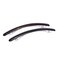Parcelona French Skinny Rounded Tortoise Shell Brown and Black 4&rdquo; Celluloid Automatic Set of 2 Hair Clip Barrettes for Women and Girls