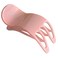 Parcelona French Simply Bear Paw Medium 3&rdquo; Celluloid Non Slip Side Slide In Jaw Yoga for Fine Hair Fashion Durable Styling Women Hair Accessories Claw Clip for Girls, Made in France (Blush Pink)
