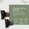 Parcelona French Elite Small 2 3/4" Pair of 2 Brown N Black Celluloid Hair Styling Hair Claw Clips for Women and Girls