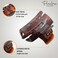 Parcelona French Cutout Curve Small Tortoise Shell and Black Celluloid Set of 2 Jaw Hair Claw Clips Strong Hold No-Slip Grip Hair Clips for Women and Girls