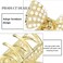 CAKURE Gold Bow Claw Clip Pearl Bow Hair Clip Cute Hair Catch Barrettes Styling Hair Accessories for Women and Girls (Pack of 2)