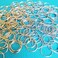 200 PCS Hair Braid Rings Hair Hoops Braid Hair Clip Accessories for Women and Girls Dreadlocks, 2 Color(Gold and Sliver)