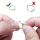 200 PCS Hair Braid Rings Hair Hoops Braid Hair Clip Accessories for Women and Girls Dreadlocks, 2 Color(Gold and Sliver)