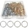 200 PCS Hair Braid Rings Hair Hoops Braid Hair Clip Accessories for Women and Girls Dreadlocks, 2 Color(Gold and Sliver)