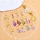NAISKA 24Pcs Gold Butterfly Braid Clips Spring Hair Jewelry Dreadlock Accessories Colorful Butterflies Pendant Charms Flower Braid Clips Beads Cuffs Rings Hair Jewelry Gifts for Women and Teen Girls