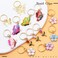 NAISKA 24Pcs Gold Butterfly Braid Clips Spring Hair Jewelry Dreadlock Accessories Colorful Butterflies Pendant Charms Flower Braid Clips Beads Cuffs Rings Hair Jewelry Gifts for Women and Teen Girls