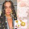NAISKA 24Pcs Gold Butterfly Braid Clips Spring Hair Jewelry Dreadlock Accessories Bee Pendant Charms Flower Braid Clips Cuffs Rings Hair Jewelry Gifts for Women and Teen Girls