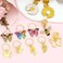 NAISKA 24Pcs Gold Butterfly Braid Clips Spring Hair Jewelry Dreadlock Accessories Bee Pendant Charms Flower Braid Clips Cuffs Rings Hair Jewelry Gifts for Women and Teen Girls