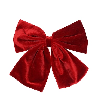 6.5 Inch Large Velvet Hair Bows Clip Big Hair Bow Alligator Clip Hair Barrettes Hair Accessories for Women Girls Kids Teens (Red)